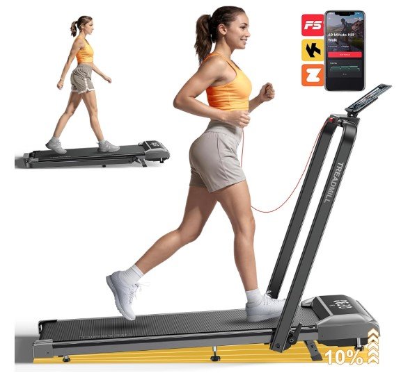 Acezoe 300lbs Walking Pad Treadmill with Incline