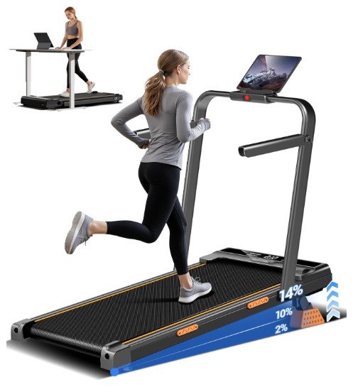 CURSOR FITNESS Treadmills for Small Home