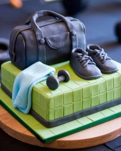 Gym Bag Cake