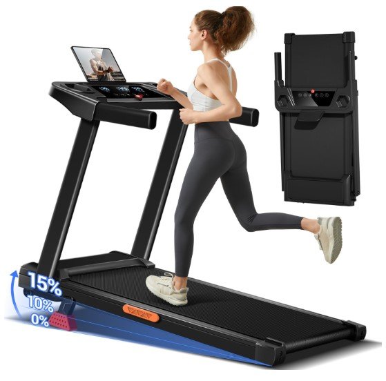 LONTEK 3-in-1 Treadmill with 15% Incline