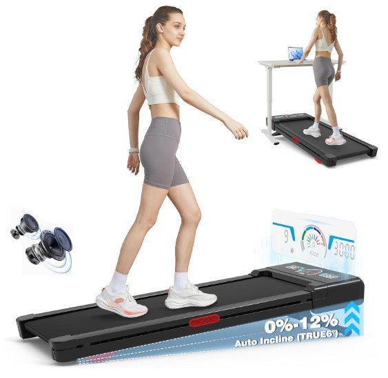 TRAILVIBER 450 lbs Capacity Walking Pad Treadmill