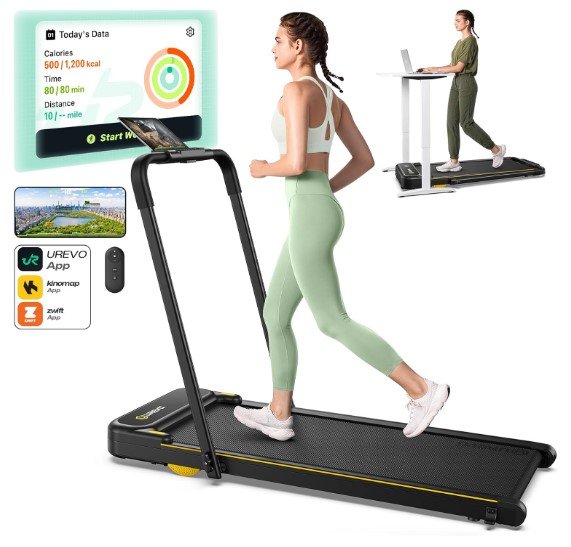 UREVO Strol 2E Smart 2-in-1 Folding Treadmill