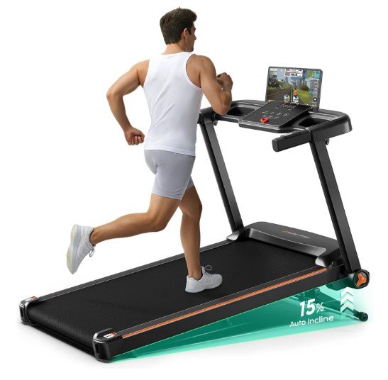 Yuejiqi Treadmill with Auto Incline