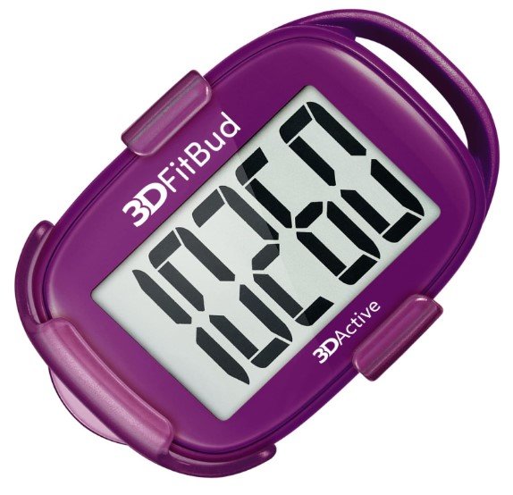 3DFitBud Simple Step Counter Walking Pedometer