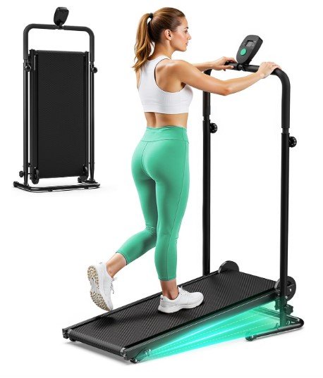 AKLUER Non-Electric Treadmill with Fixed Incline