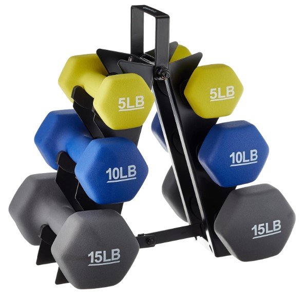 Amazon Basics Neoprene Dumbbells for Home Gym