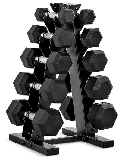 CAP Barbell Rubber Coated Beginners Dumbbell
