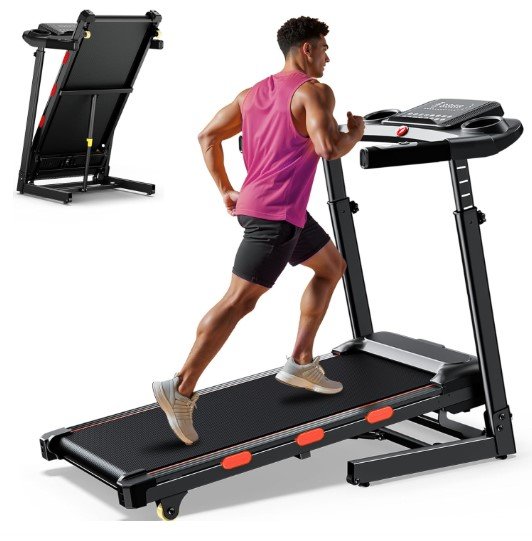 EVKRUN 350LBS Weight Capacity Portable Treadmill