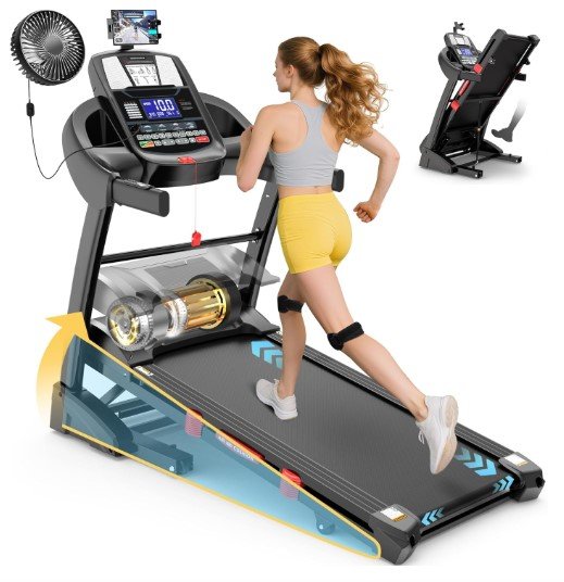 Generic 400 lbs Capacity Treadmill for Gym