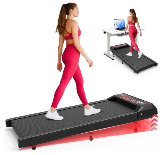 HCOIW Under Desk Treadmill with Incline