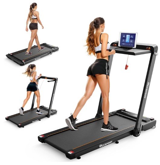 Hccsport Foldable Compact Incline Treadmill