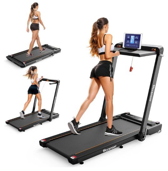 Hccsport Foldable Compact Walking Treadmill