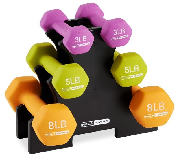 HolaHatha Neoprene Dumbbell Free Hand Weight