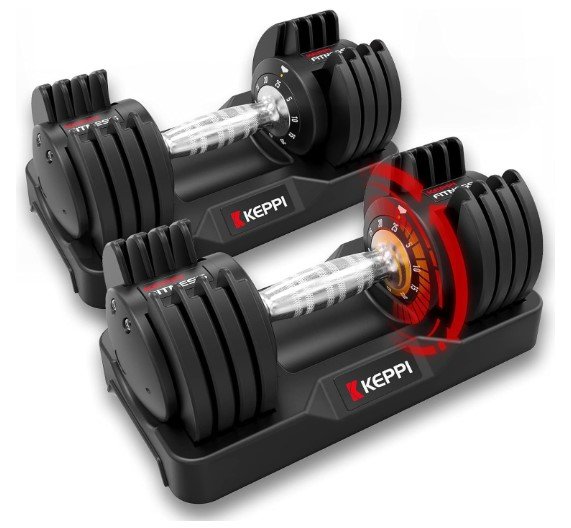 Keppi Adjustable Dumbbells Set for Home Workout