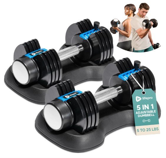 Lifepro Adjustable Dumbbells Set