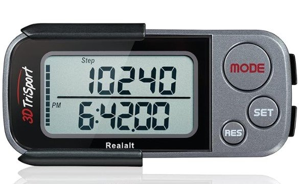 Realalt 3D Pedometer with Clip & Strap