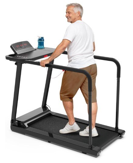 Redliro Treadmill for Seniors with Long Handrails