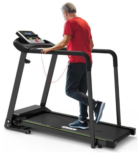 Redliro Walking Treadmill with Long Handrail