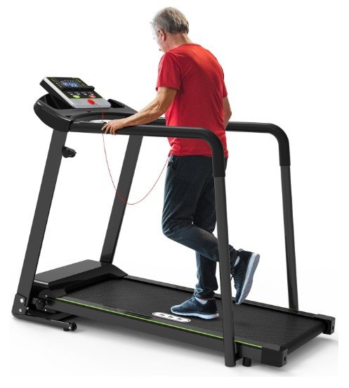 Redliro Walking Treadmill with Long Handrail