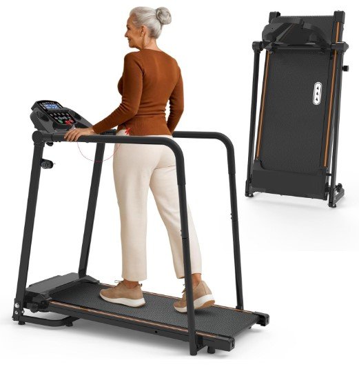 Redliro Walking Treadmill with Long Handrails