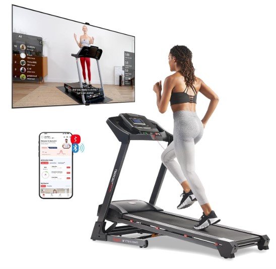 Sunny Health & Fitness Premium Smart Treadmill