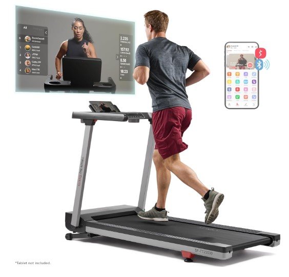 Sunny Health & Fitness Treadmill with Auto Incline