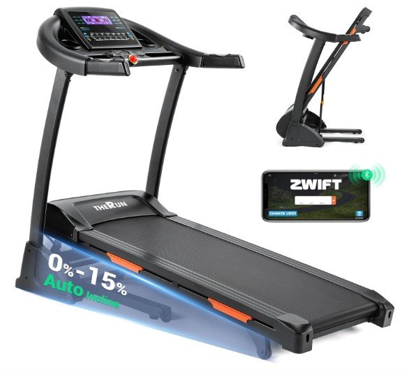 THERUN Incline Treadmill for Running and Walking