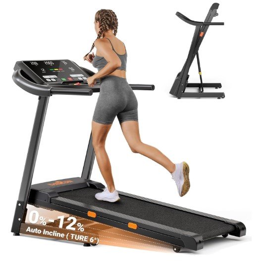 THERUN Incline Treadmill for Running and Walking