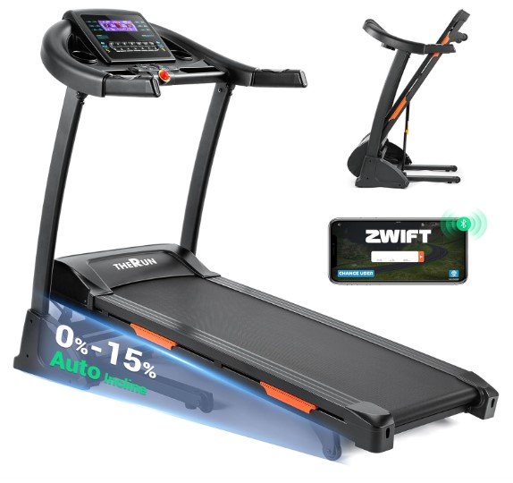 THERUN Incline Treadmill for Running and Walking