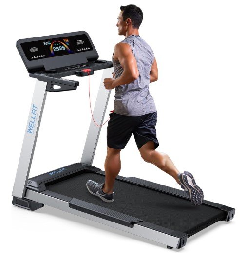 WELLFIT Heavyduty Treadmill for Long Distance Running