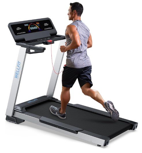 WELLFIT Heavyduty Treadmill with Pulse Sensor
