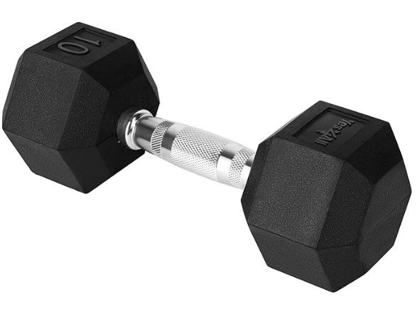 Yes4All Chrome Grip Encased Hex Dumbbells