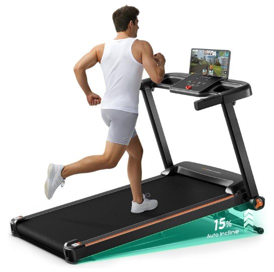 Yuejiqi Auto Incline Foldable Treadmill