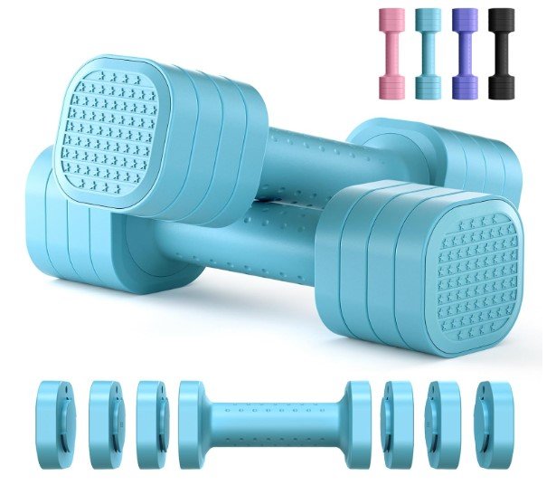 Zempox Adjustable Dumbbell Set for Small Hands