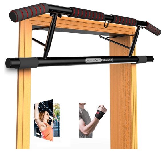 AmazeFan Pull Up Bar Doorway with Ergonomic Grip