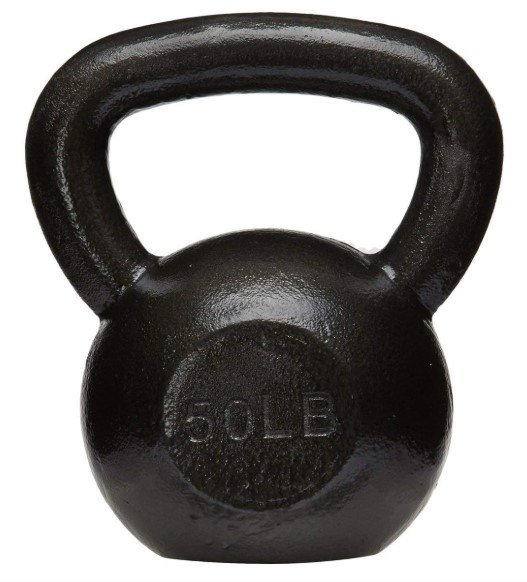 Amazon Basics Cast Iron Kettlebell for Men
