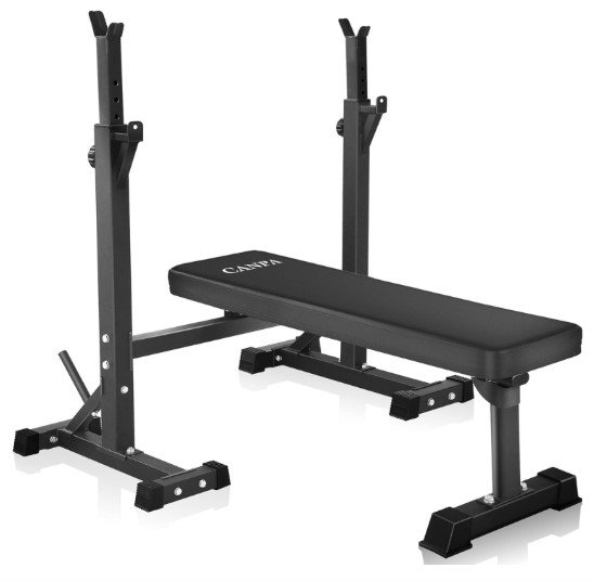 CANPA Olympic Weight Bench with Squat Rack