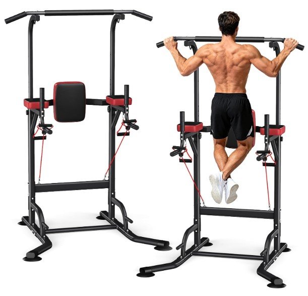 Dskeuzeew Power Tower Pull Up Bar Station