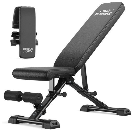 FLYBIRD ASTM-Certified Adjustable Weight Bench