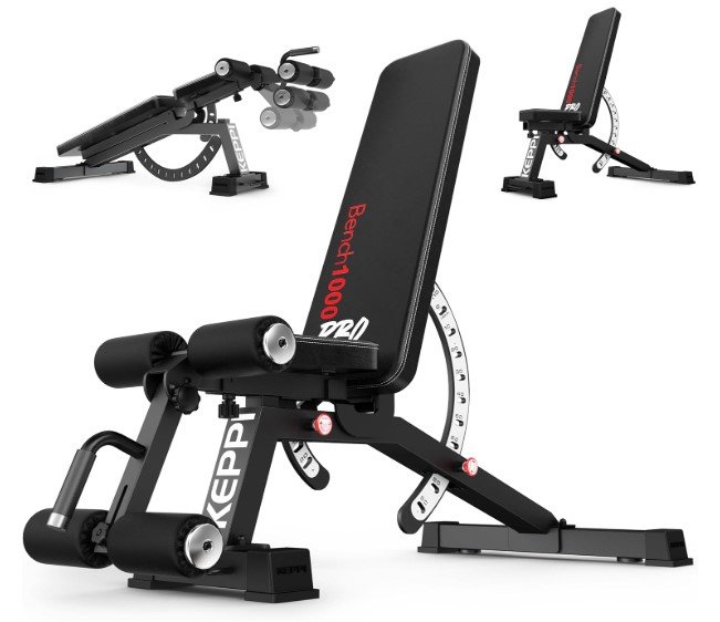 Keppi Heavy Duty Bench1000 PRO Adjustable Workout Bench