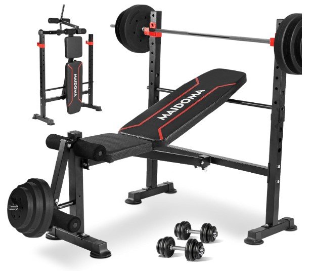 MAIDOMA Bench Press Set and barbell Rack