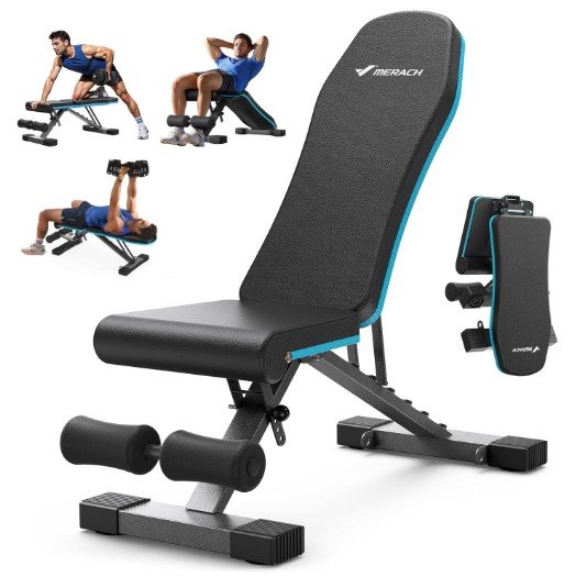 MERACH Foldable Weight Benches for Home Gym