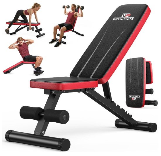 NICEPEOPLE Basic Weight Bench for Dumbbells