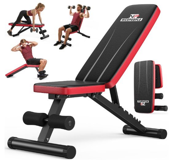 NICEPEOPLE Foldable and Compact Weight Bench