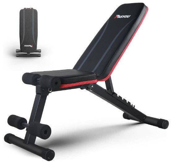 PASYOU Compact Full Body Strength Training Bench