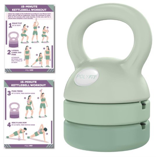 Polyfit Adjustable Kettlebell Weights for Beginners