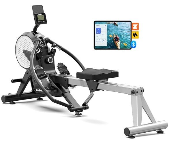 Pooboo 400 LB Weight Capacity Rowing Machine