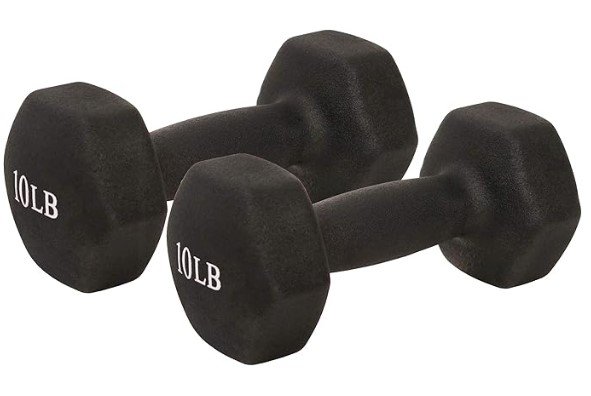 Sunny Health & Fitness 10 LB Hex Dumbbell