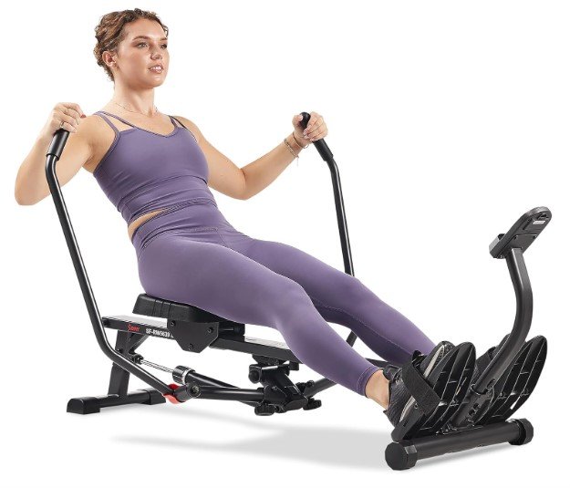 Sunny Health & Fitness Compact Full-Motion Rowing Machine