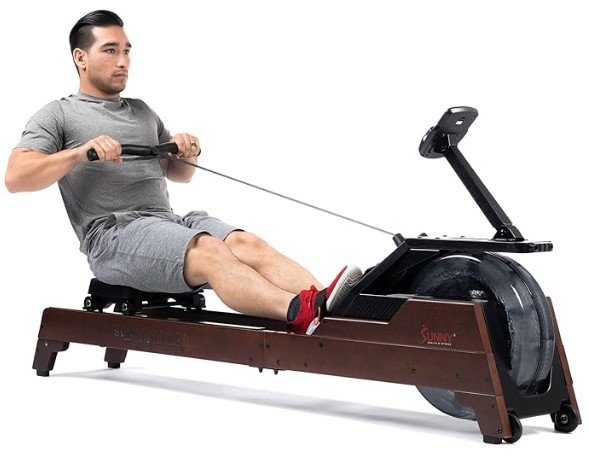 Sunny Health & Fitness Elite Water Rowing Machine